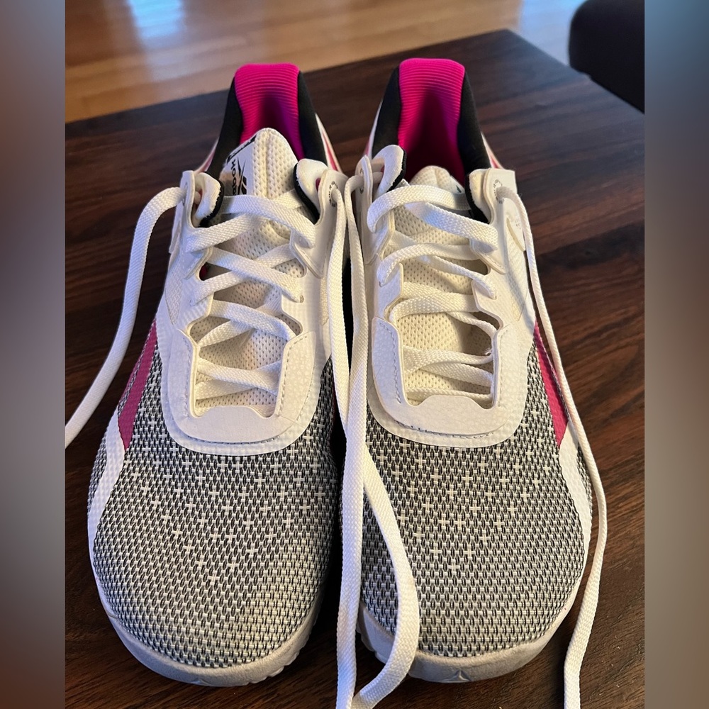 Reebok Nano X Women’s Shoes Size 10 - white, black, and pink!